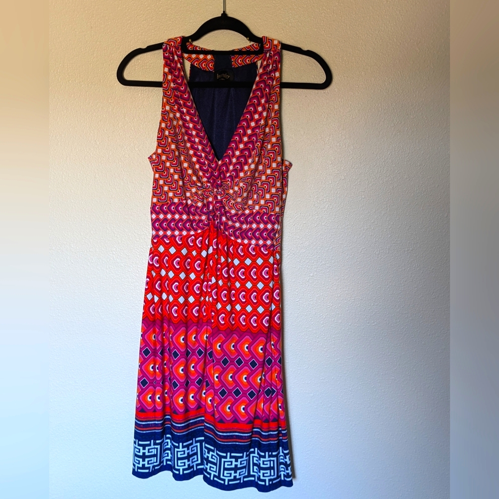 Laundry by Shelli Segal Colorful Patterned Dress Size M